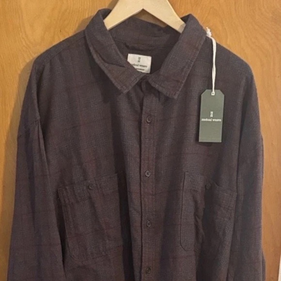 Flannel Shirt Mens 4XL Tall Plaid 4XLT - Picture 1 of 3